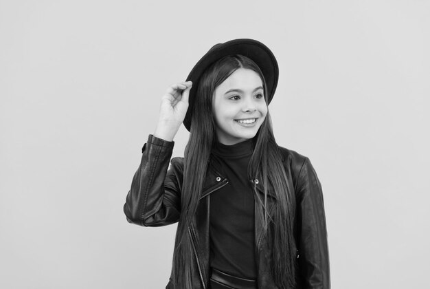 Teen Girl Wearing Leather Jacket